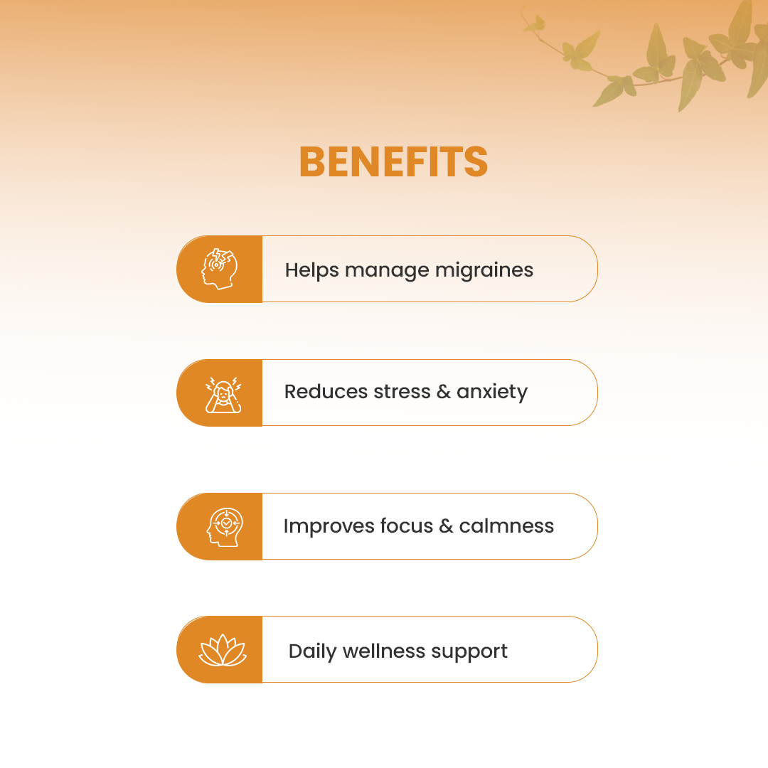 Hrishi Tatva Migraine Relief Capsules – 30
