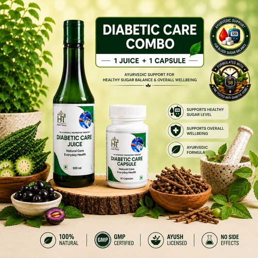 Hrishi Tatva Diabetes Combo – 1 Juice + 1 Capsule