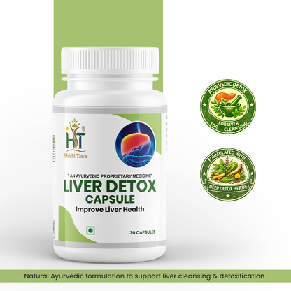 Hrishi Tatva Liver Detox Ayurvedic Capsules – 30