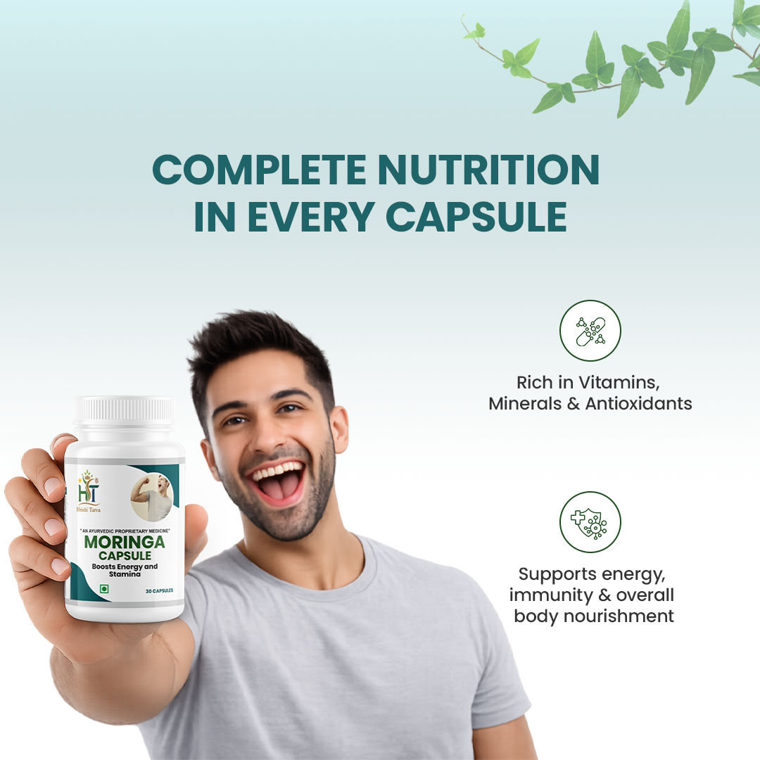 Hrishi Tatva Moringa Power Capsules – 30 Capsules