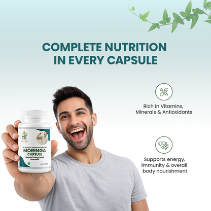 Hrishi Tatva Moringa Power Capsules – 30 Capsules