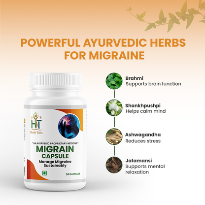 Hrishi Tatva Migraine Relief Capsules – 30