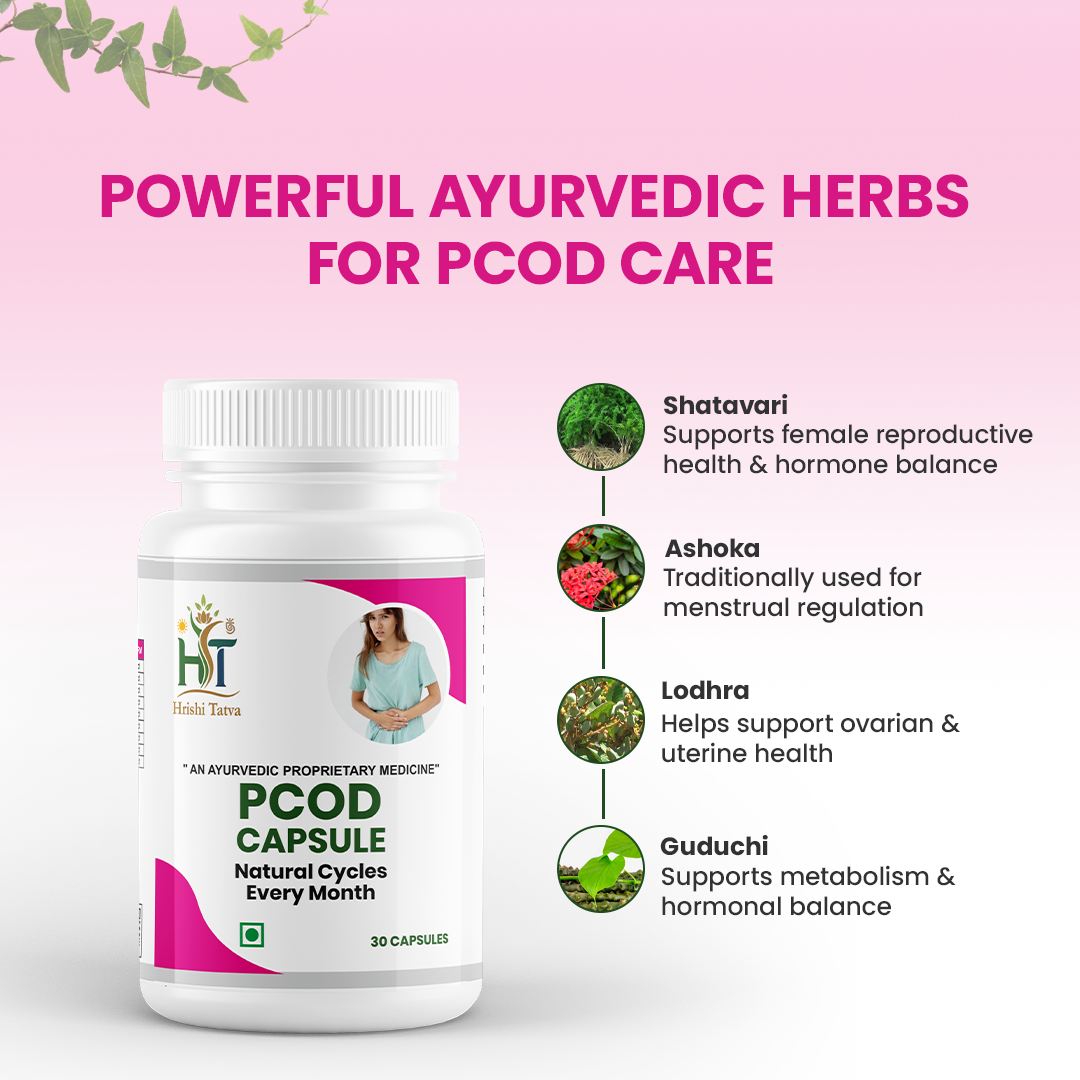 Hrishi Tatva PCOD Balance Capsules – 30 Capsules
