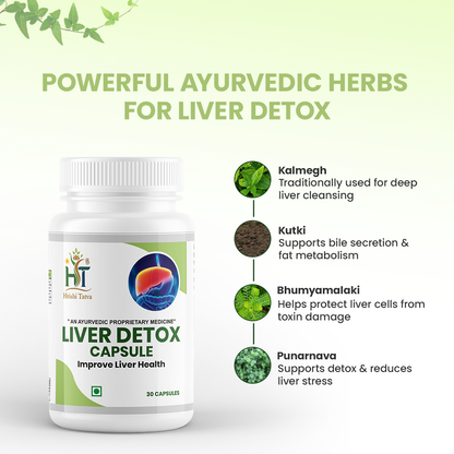 Hrishi Tatva Liver Detox Ayurvedic Capsules – 30