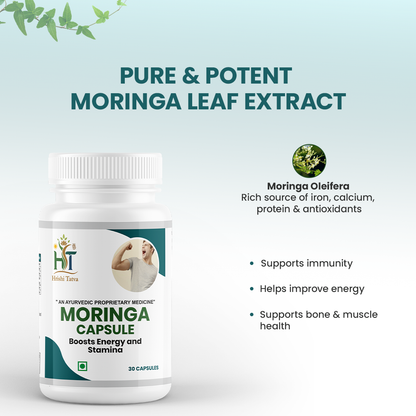 Hrishi Tatva Moringa Power Capsules – 30 Capsules