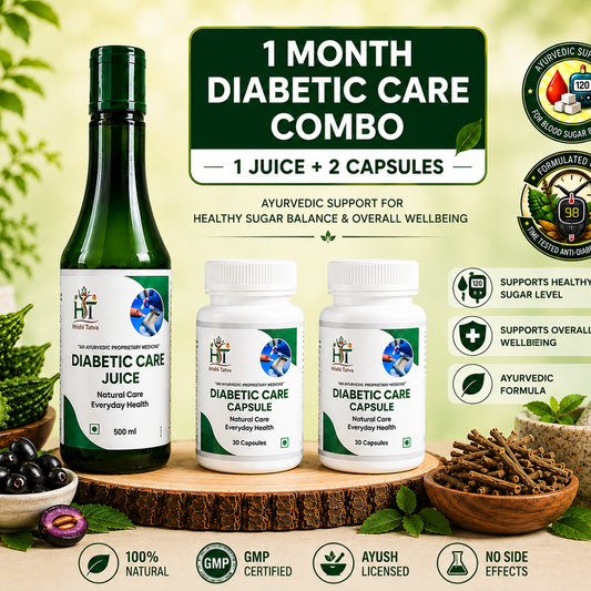 Hrishi Tatva Diabetes 1 Month Combo – 1 Juice + 2 Capsules