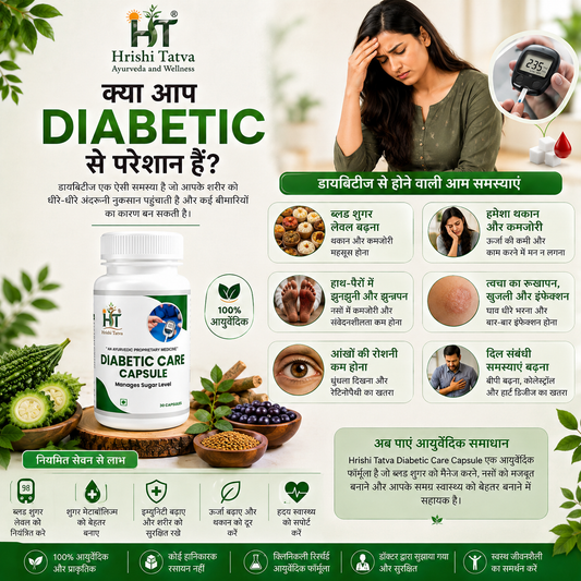 Hrishi Tatva Diabetes 1 Month Combo – 1 Juice + 2 Capsules