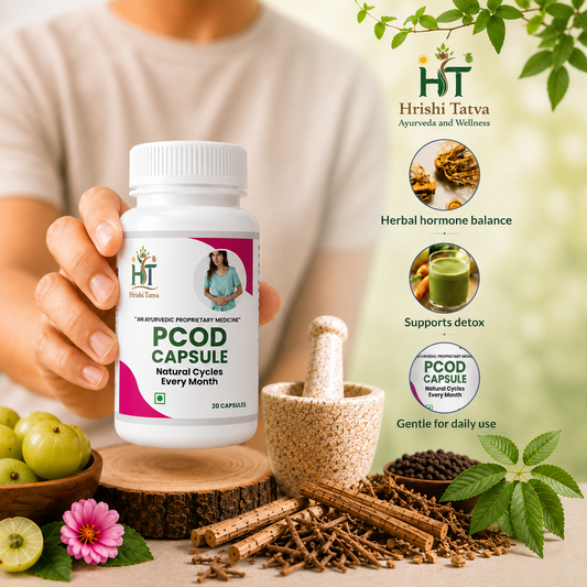Hrishi Tatva PCOD 1 Month Combo – 1 Juice + 2 Capsules